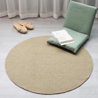 China High Quality Non-slip Custom Round Sisal Carpet Rugs For Living Room for sale