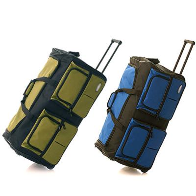 China 30in outdoor sports property. Duffle Bag Mega Trolley Wheeled Suitcase Bag Travel Rolling Bag Large for sale