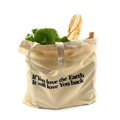 China Wholesale Fashionable Logo Cotton Canvas Tote Bag Large Eco-Friendly Durable Durable Shopping Grocery Bags for sale