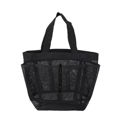 China Fashionable Multi-use Portable Mesh Swimming Tote Beach Bag Summer Bathing Toiletry Storage Handbag and Grocery Bag for sale