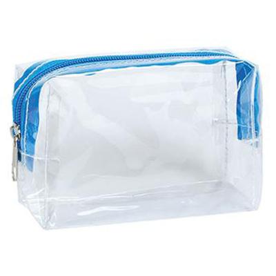 China Fashionable Wholesale Transparent PVC Cosmetic Make Up Bag Portable Waterproof Clear PVC Zipper Packaging Toiletry Bag for sale