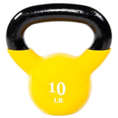 China Factory Wholesale High Quality Custom Logo Color Durable Fashionable Vinyl Coated Kettlebell for sale