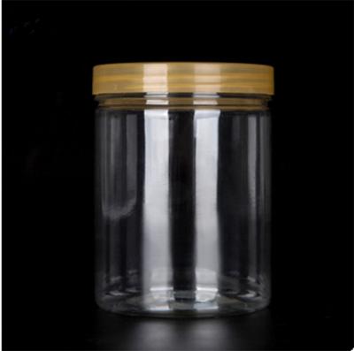 China Wholesale High Quality Food Plastic Jars With Lids Food Grade Storage Plastic Jar Plastic Jars For Peanut Butter Honey Jams for sale