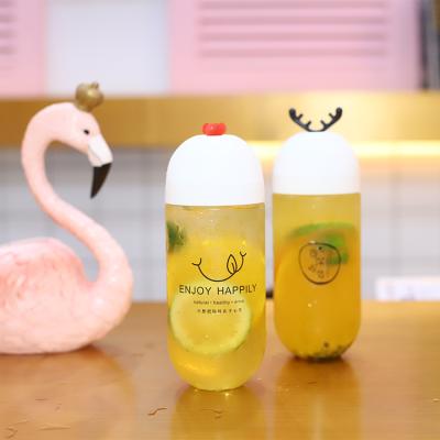 China Professional Food Maker Pet Juice Bottle Pet Beverage Bottle 500ml Plastic Juice Bottles With Cap for sale