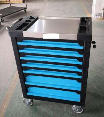 China 2020 Newest Auto Repair Tool Cabinet Model Trolley with Steel Top, Auto Repair Combination DIY Tools Tool Kit for sale