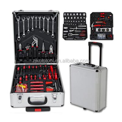 China Lower Price Tool Kit 186 Kraft Paper Tool Trolley Tool Box 251pcs Tool Kit With Aluminum Case Car Tool Kit for sale