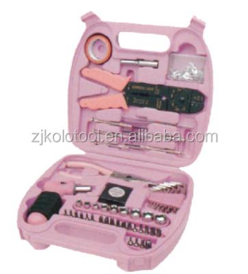 China 36pcs Repair Rose Tool Kit Tool Box For Woman Used Lady Tool Kit for sale