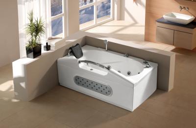 China Rectangle SPA bathtub whirlpool massage bathtub with jets and mian control panel (G672) for sale