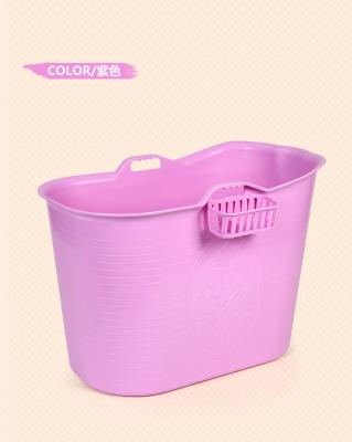 China PP5 Environmental Protection Large Plastic Bath Tub for Adults  bathtub for small bathroom 970x540x640mm for sale