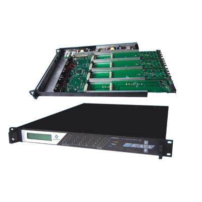 China 2/4/6/8/10/12/14 in 1 IPTV Transcoder with 1 RU Broadcast Multiplexer and Scrambler Function 1RU for sale