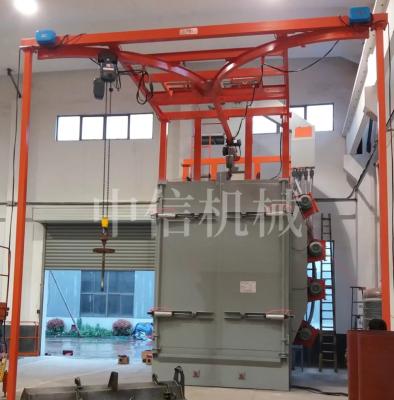 China Metal Surface Shot Blasting Machine Q37 Series Surface Cleaning Hook Derusting Machine for sale