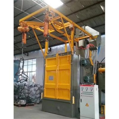 China Shot Blasting Surface Cleaning Machine for Steelmaking Casting Parts Shot Blasting Weld Hook Machine for sale