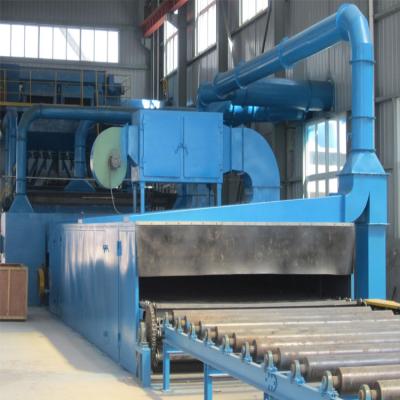 China Q69 Series H Beam Surface Cleaning Roller Through Blast Type Shot Machine For Frame Surface Treatment for sale