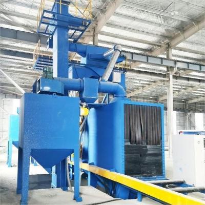 China Roller Pass Surface Cleaning Type H - Type Steel Shot Blasting Rust Removing Shot Blasting Machine for sale