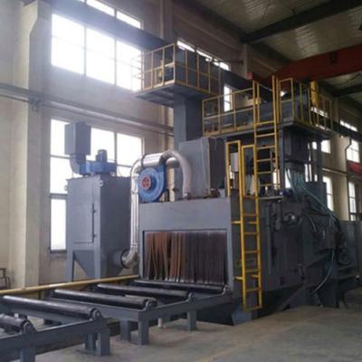 China Surface Cleaning Custom Shaped Steel Blasting Roller Bar Derusting Q69 Roll Pass Shot Blasting Machine for sale