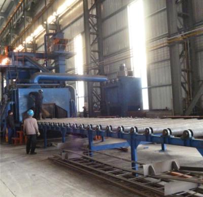 China Building Material Stores Steel Plate And H Beam Shot Blasting Machine Pretreatment Line for sale