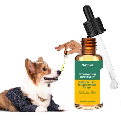 China Pet Salmon Oil Omega-3 Omega 3 Omega 6 Omega 9 Hair Improvement Drops For Dog And Cats for sale