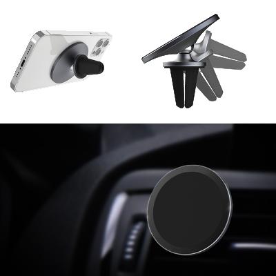 China Magnetic Adjustable Cell Phone Car Cell Phone Metal Air Vent GPS Holder Wall Mount Adjustable Tablet Stand Holder for iPhone Xiaomi Huawei for sale