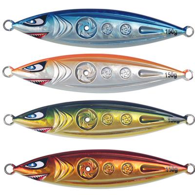 China Lead Colead 150g 200g 250g sinking slow pitch jigging fish shark saltwater fishing lures Jig Triangle Iron Plate Lead Bait for sale