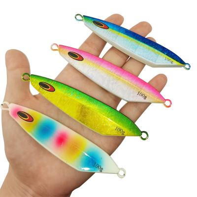 China Lead Colead 100g sinking slow pitchJigging Lure Trolling Lures Hard Metal Lure for Tuna Fishing for sale