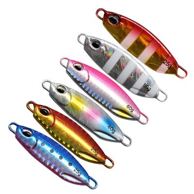 China Lead Colead Wholesale 10g 15g 20g 25g 30g 40g 60gOEM ODM ocean rock fishing lead fish hard bait lure jig metal jigging lure for sale