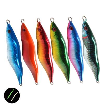 China Lead New Deep 160g/200g/300g/400g Snake Shape saltwater fishing metal jig deep sea tuna Jigging lure for sale