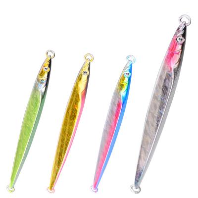 China Lead High Quality Vertical Sinking 160g 210g 260g Saltwater Luminous Slow jigging Lures Wholesale Deep-sea Metal jigs for sale