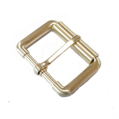 China New Design Accessories Gold Color Metal Leather Roll Pin Buckle For Belt Bag for sale