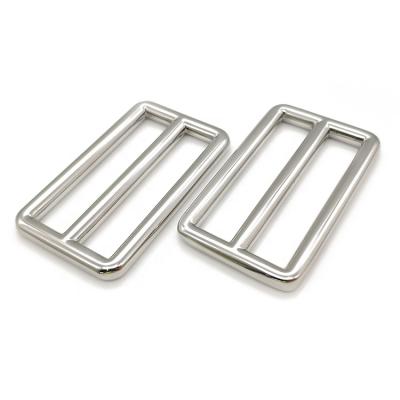 China Wholesale Silver Handbag 41MM Metal Slider Buckles For Leather Accessories for sale