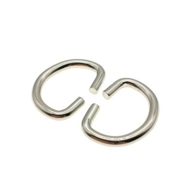 China New Design Nickel Free Adjustable Opening Metal D Ring Belt Buckles Bag Accessories 3*19*13 mm for sale