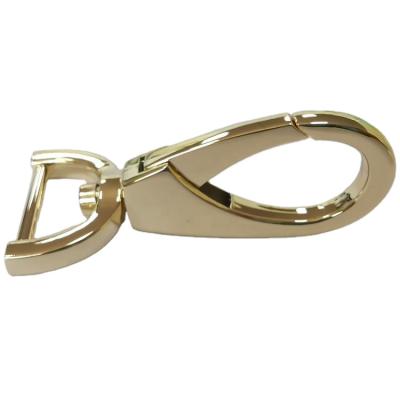 China Security Bag 25.6MM Clip Hooks Gold Color Lightweight Metal Parts Eco-Firendly for sale