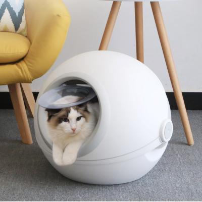 China Viable Hot Sale Entire Sealing Cat Litter Box Enclosed Oversized Cat Toilet Cat Sand Basin for sale