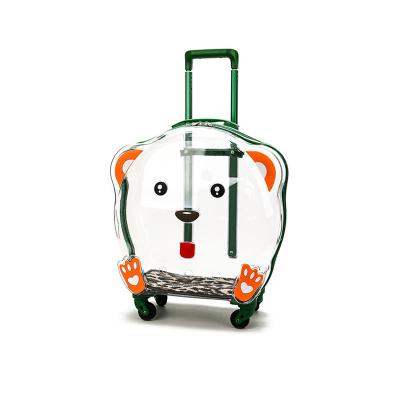 China Wholesale New Design Cat Bag Pet Trolley Case Manufacturer Transparent Space Capsule Stored Cat Bag for sale