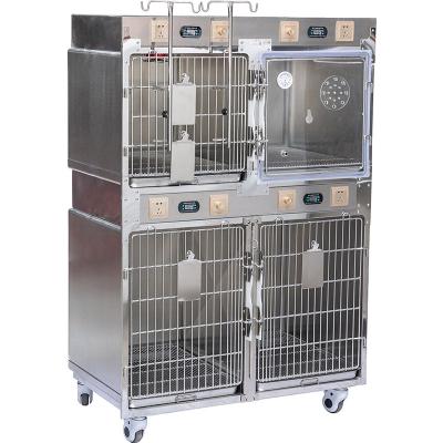 China Customized large stocked pet cage with infrared plvc-004 reinforced dog cage cat cage for sale