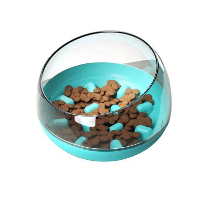 China Prevent Clogging Mode Slow Feeding Dog Bowl Anti - Clogging Pet Food Bowl To Keep Dog's Health for sale