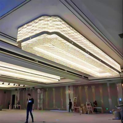 China Modern Hotel Projects Customized Chandelier Luxury Lead Crystal Chandelier Hallway Crystal Chandelier for sale