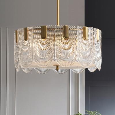 China Modern French Round Chandelier Modern Copper Crystal Chandelier for sale