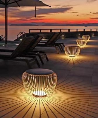 China Modern High Quality New Design Garden Waterproof Led Outdoor Lawn Lighting Decorative Stool Lights for sale