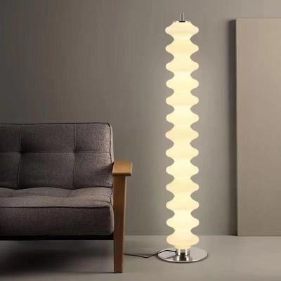 China New Design Modern Home Modern Design White Glass Dimmable Led Floor Lamp For Living Room for sale