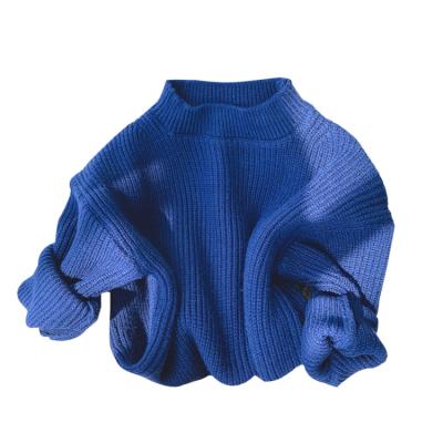 China Boy Girl Anti-Shrink Crewneck Loose Warm Winter Fall Pullover Children Girl Soft Solid Sweaters for sale