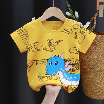 China Wholesale Anti-Shrink Kids Short Sleeve T-shirts Cartoon Printing O Neck Kids Casual T-shirt High Quality for sale