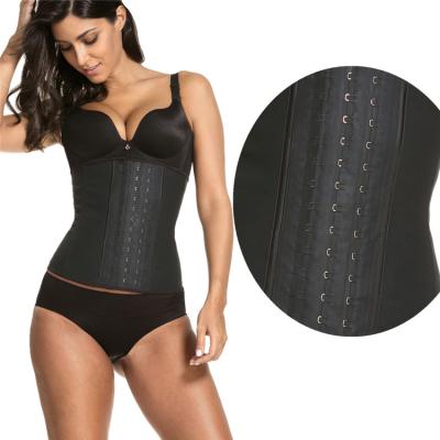 China Adjustable Strap Antibacterial Women's Body Shaper Sport Girdles Slimming Vests Smooth Latex Strap Waist Trainer for sale