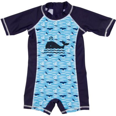 China Animal Print Baby Boy One-Piece Swimwear Quick Dry Anti-UV Breathable Cartoon Breathable 2021 Kids Swimwear for sale