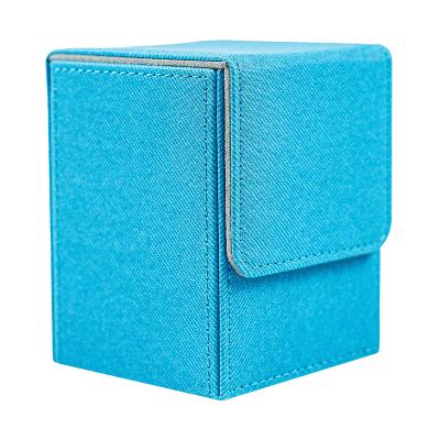 China Fashion Sanseking PU Sports Display Carrying Cards Case Flip Coverage Storage Boxes Collector Leather Magnetic Deck Holder for sale