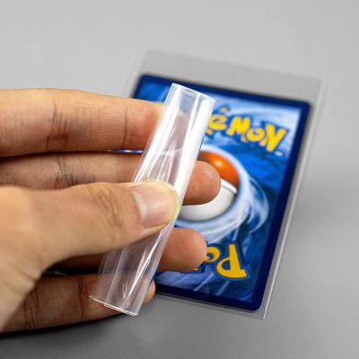 China Fashion Sanseking Clear Transparent Custom Fit For Soccer Yugioh 35 Soft Slab Penny Sleeves Pint Top Loaders MTG Game Card Protector for sale