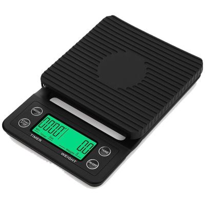 China WITH LID Dropshipping - Hot Selling Coffee Scale With Timer 0.1 -3000g Kitchen Scales V60 Coffee Accessories Coffee Maker for sale