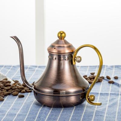 China Viable Wholesale Cheapest Price Coffee Pot Antique Copper Tea And Coffee Pot for sale