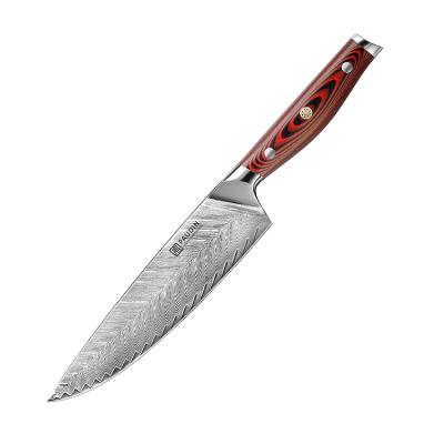 China 8 Inch Quality Full Tang Japanese Damascus Stainless Steel Butcher Butcher Cooking Tool Kitchen Tableware Knife Kitchen Chef Knives for sale