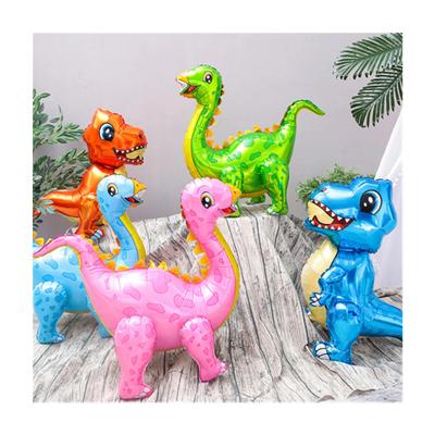 China Decorative Standing Animal Helium Globos Valentine's Day Birthday Party Decoration Balloons Jungle Party Supplies/Wedding Party 3D Dinosaur Foil Balloons Dinosaur Theme for sale