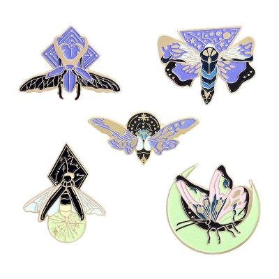 China Clothing Accessories Fashion Anime New Daily Lapel Pins Manufacturer Custom Hard Enamel Pin With Plating for sale